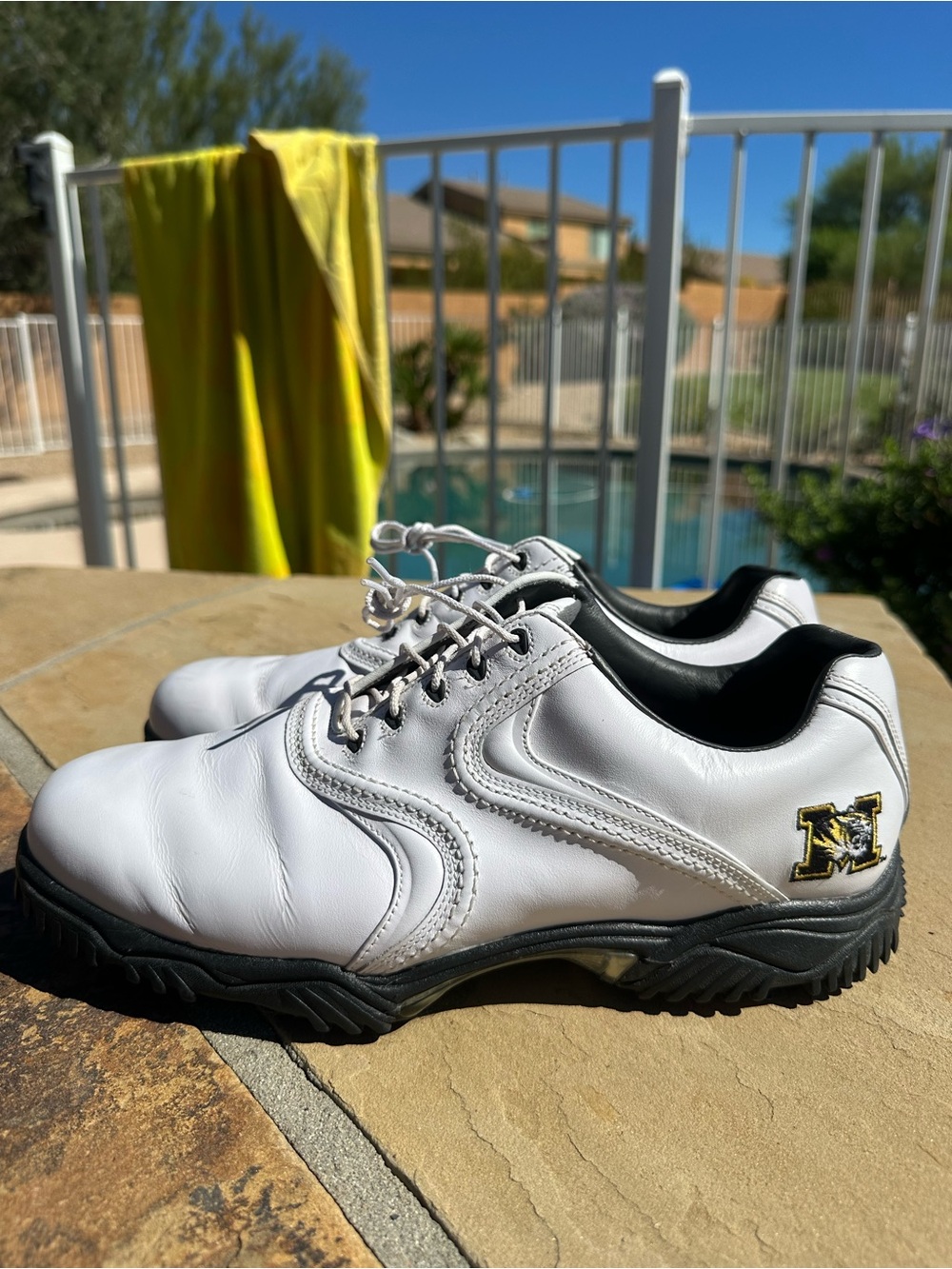 Footjoy Missouri Tigers Contour Leather Comfort Athletic Golf Shoes Mens 11 Wide
